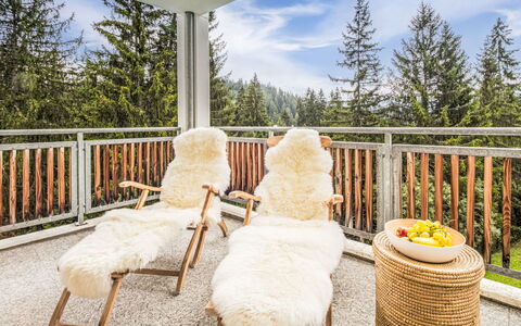 Val Mulin 8.2: Furniture, Wood, Chair, Winter, Freezing, Snow, Larch, Outdoor Furniture, Porch, Balcony