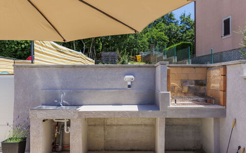 Alma: Furniture, Outdoor Furniture, Chair, Shade, Outdoor Table, Houseplant, Patio, Yard, Design, Balcony