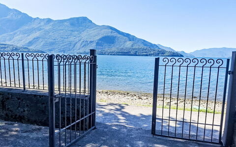 Riva&Lago: Blue, Body Of Water, Coastal And Oceanic Landforms, Sea, Coast, Fence, Ocean, Morning, Lake, Shore