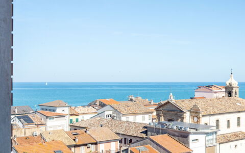 Corso 109: Blue, Horizon, Sea, Roof, Coastal And Oceanic Landforms, Coast, Ocean, Apartment, Balcony, Beach