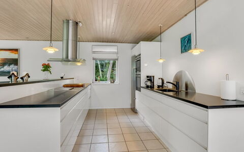 Floria - 500M from the Sea: Interior Design, Flooring, Light Fixture, Countertop, Kitchen, Wood, Ceiling, Floor, Furniture, Lighting