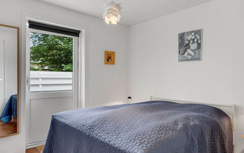 Floria - 500M from the Sea: Interior Design, Flooring, Floor, Wood, Ceiling, Bedroom, Furniture, Bed, Room, Wood Flooring