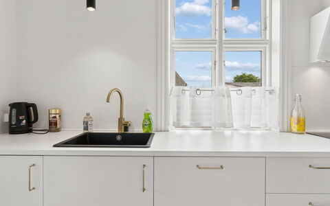 Toivo - 300M from the Sea: Interior Design, Kitchen, Countertop, Flooring, Cabinetry, Plumbing Fixture, Home, Light Fixture, Lighting, Furniture