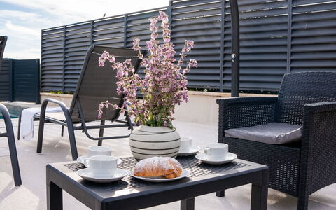 Lili: Furniture, Outdoor Furniture, Chair, Garden, Wood Stain, Lawn, Hardwood, Shade, Backyard