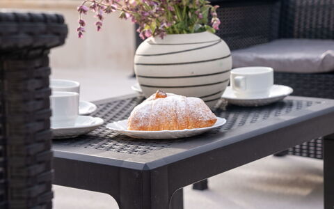 Lili: Furniture, Outdoor Furniture, Chair, Garden, Wood Stain, Lawn, Hardwood, Shade, Backyard