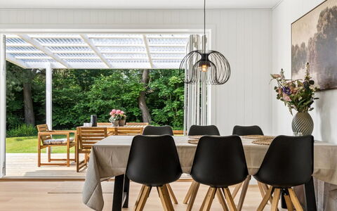 Antonie - 4.2Km from the Sea: Furniture, Interior Design, Wood, Flooring, Kitchen & Dining Room Table, Table, Chair, Ceiling, Light Fixture, Dining Room