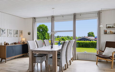 Snioulf - 800M from the Sea: Furniture, Interior Design, Flooring, Wood, Floor, Ceiling, Kitchen & Dining Room Table, Dining Room, Chair, Table