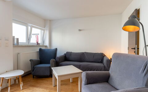 Villa Stil Genot with Terrace: Furniture, Interior Design, Flooring, Wall, Floor, Couch, Room, Wood, Ceiling, Living Room
