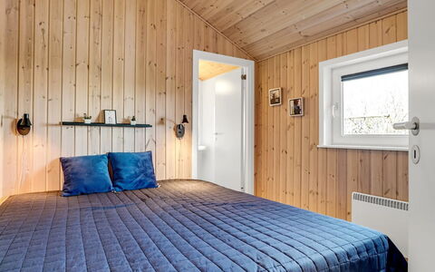 Skakke - 350M to the Fjord: Wood, Ceiling, Interior Design, Bedroom, Hardwood, Wood Stain, Plank, Bed Frame, Bed, Light Fixture