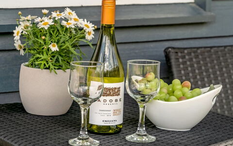 Skakke - 350M to the Fjord: Bottle, Tableware, Drinkware, Furniture, Table, Glass Bottle, Wine, Stemware