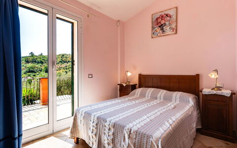 Orto di Silvia: Bed, Bedroom, Bed Sheet, Bedding, Interior Design, Bed Frame, Linens, Floor, Room, Home