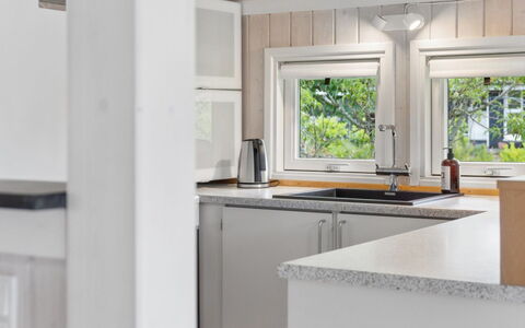 Naninja - 680M from the Sea: Wood, Kitchen, Interior Design, Countertop, Flooring, Kitchen Appliance, Floor, Ceiling, Cabinetry, Plumbing Fixture