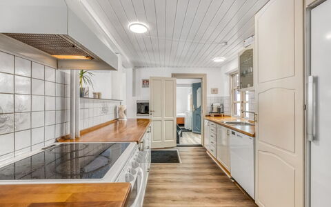 Sinikka - 600M to the Fjord: Flooring, Kitchen, Wood, Interior Design, Countertop, Ceiling, Kitchen Appliance, Floor, Major Appliance, Cabinetry
