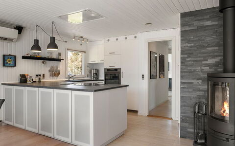 Ulfsten - 2Km from the Sea: Flooring, Interior Design, Floor, Wood, Furniture, Countertop, Kitchen, Ceiling, Light Fixture, Cabinetry