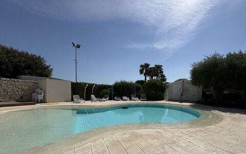 Villa Monaco: Swimming Pool, Composite Material, Resort, Shade, Water Feature, Concrete, Landscaping, Outdoor Furniture, Hotel