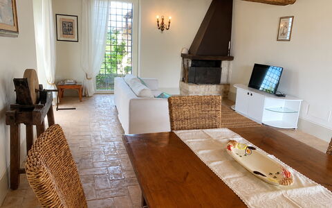 Il Casale al Colle: Furniture, Flooring, Wood, Interior Design, Floor, Chair, Table, Room, Couch, Living Room