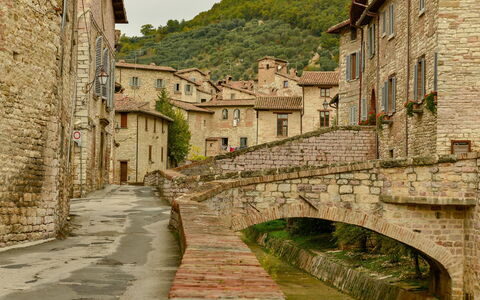 Il Casale al Colle: Stone Wall, Brickwork, Brick, Cobblestone, Alley, Flagstone, Walkway