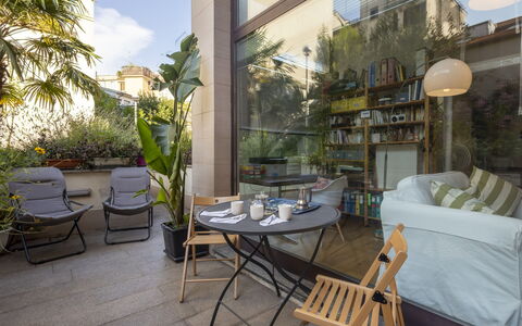 Nolo Garden Loft: Apartment, Architecture, Residential Area, Condominium, Composite Material, Urban Design, Balcony, Mixed-Use, Shade