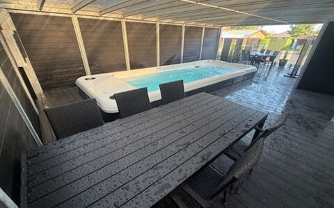 Gundula - 1.3Km from the Sea: Floor, Swimming Pool, Flooring, Composite Material, Outdoor Furniture, Deck, Concrete, Shade, Courtyard, Design
