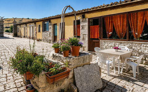 Antica Cascina 191: Wall, Furniture, Stone Wall, Flagstone, Chair, Cobblestone