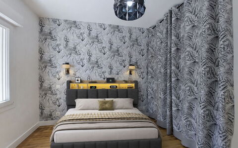 Fourchaud: Furniture, Interior Design, Bedroom, Bed Sheet, Bed, Bedding, Flooring, Floor, Textile, Home