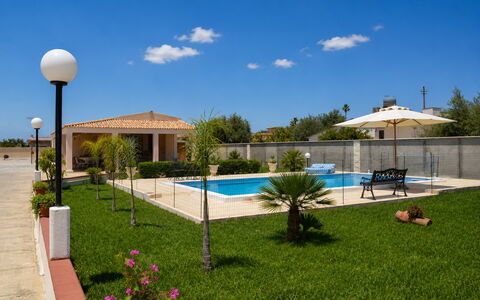 Villa Gloria: Swimming Pool, Resort, Outdoor Furniture, Residential Area, Furniture, Composite Material, Shade, Estate, Chair, Eco Hotel