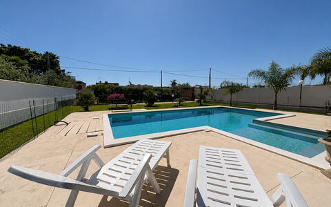 Villa Gloria: Swimming Pool, Floor, Composite Material, Resort, Shade, Landscaping, Design, Hotel, Tile, Thermae