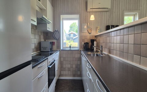 Vinny - 1Km from the Sea: Kitchen, Kitchen Appliance, Countertop, Major Appliance, Cabinetry, Flooring, Interior Design, Home Appliance, Floor, Kitchen Sink