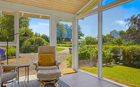 Aderice - 80M from the Sea: Porch, Flooring, Floor, Home, Interior Design, Ceiling, Furniture, Chair, Door, Estate