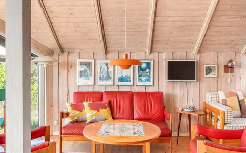 Eldmar - 500M from the Sea: Interior Design, Furniture, Wood, Ceiling, Flooring, Floor, Room, Home, Light Fixture, Living Room