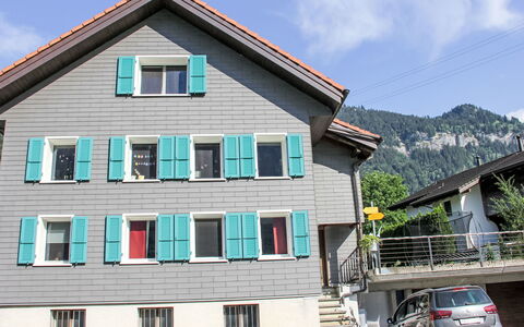 Ferienwohnung Enz: Window, House, Home, Siding, Sash Window, Paint, Balcony