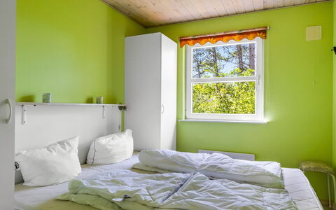 Oke - 1.2Km from the Sea: Interior Design, Wall, Bedroom, Furniture, Wood, Bed, Ceiling, Floor, Flooring, Bed Sheet