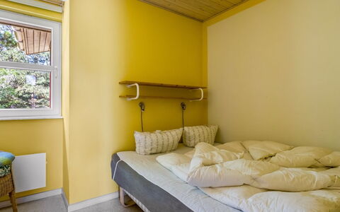 Oke - 1.2Km from the Sea: Bed, Interior Design, Wall, Bedroom, Floor, Wood, Furniture, Bed Sheet, Flooring, Yellow