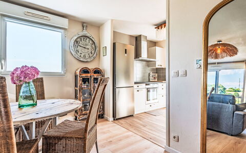 Alturan: Furniture, Kitchen & Dining Room Table, Chair, Floor, Sea, Balcony, Ocean, Resort, Eco Hotel, Dining Room