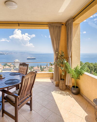Judy: Furniture, Kitchen & Dining Room Table, Chair, Floor, Sea, Balcony, Ocean, Resort, Eco Hotel, Dining Room