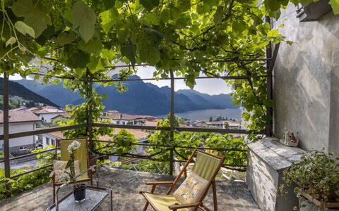 Casa Torre Il Castello: Furniture, Kitchen & Dining Room Table, Chair, Floor, Sea, Balcony, Ocean, Resort, Eco Hotel, Dining Room