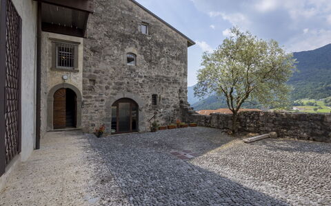 Casa Torre Il Castello: Furniture, Kitchen & Dining Room Table, Chair, Floor, Sea, Balcony, Ocean, Resort, Eco Hotel, Dining Room