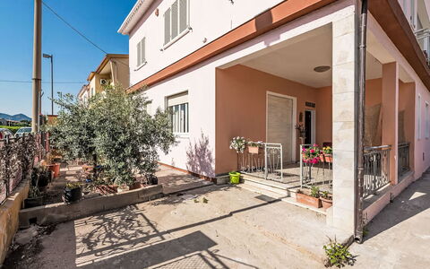 Villetta Luisa: Furniture, Kitchen & Dining Room Table, Chair, Floor, Sea, Balcony, Ocean, Resort, Eco Hotel, Dining Room