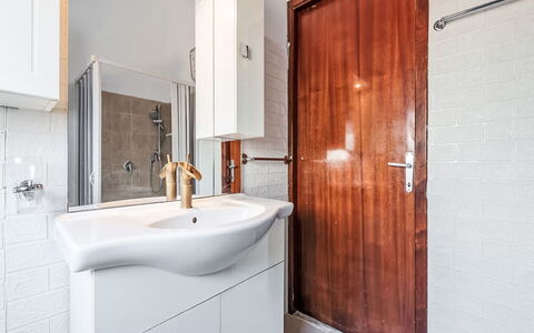 Villetta Luisa: Furniture, Kitchen & Dining Room Table, Chair, Floor, Sea, Balcony, Ocean, Resort, Eco Hotel, Dining Room