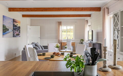 Onsjö: Furniture, Kitchen & Dining Room Table, Chair, Floor, Sea, Balcony, Ocean, Resort, Eco Hotel, Dining Room