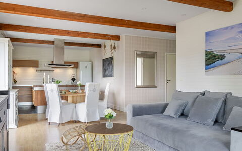 Onsjö: Furniture, Kitchen & Dining Room Table, Chair, Floor, Sea, Balcony, Ocean, Resort, Eco Hotel, Dining Room