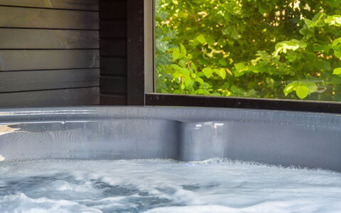 Elaina - 550M from the Sea: Bathtub, Plumbing Fixture, Jacuzzi, Swimming Pool, Bathroom