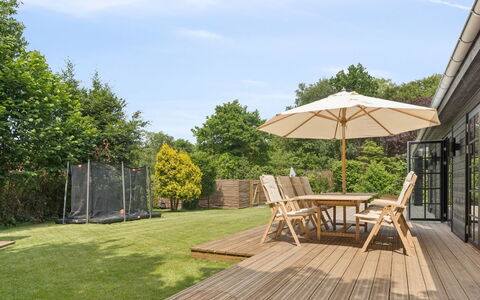 Elaina - 550M from the Sea: Garden, Shrub, Land Lot, Outdoor Furniture, Furniture, Deck, Wood Flooring, Shade, Hardwood