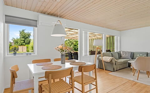 Gertraud - 600M from the Sea: Furniture, Interior Design, Flooring, Floor, Wood, Table, Chair, Ceiling, Dining Room, Wood Flooring