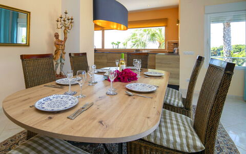 Castillo: Furniture, Interior Design, Table, Chair, Flooring, Wood, Dining Room, Kitchen & Dining Room Table, Floor, Lighting