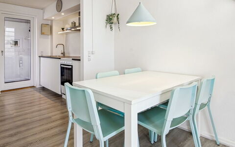 Majvi - 2.3Km from the Sea: Furniture, Interior Design, Flooring, Wood, Floor, Ceiling, Kitchen & Dining Room Table, Table, Dining Room, Room