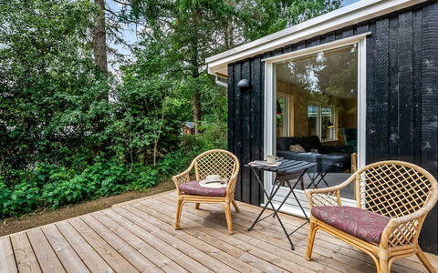 Hejne - 600M from the Sea: Wood, Chair, Hardwood, Cottage, Plank, Porch, Deck, Wood Stain, Garden Buildings, Outdoor Furniture