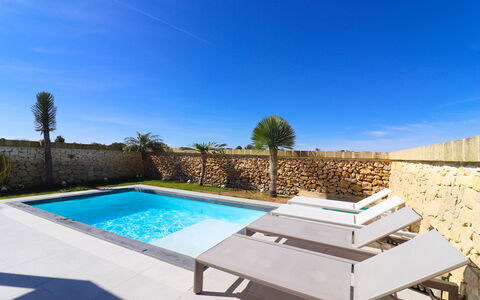 Villa Ginevra Luxury Otranto: Blue, Swimming Pool, Composite Material, Resort, Outdoor Furniture, Hotel, Villa, Tile, Eco Hotel, Resort Town