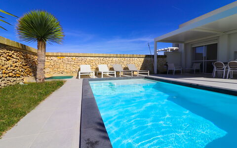 Villa Ginevra Luxury Otranto: Blue, Swimming Pool, Resort, Composite Material, Leisure, Eco Hotel, Hotel, Villa, Outdoor Furniture