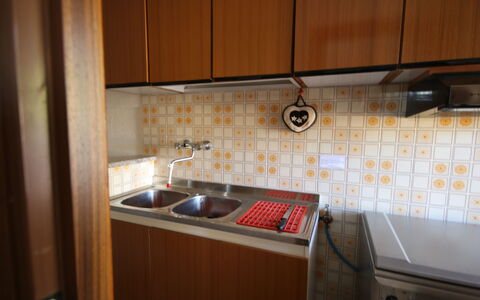 Il Paradiso tra Gli Ulivi: Kitchen, Wood, Flooring, Kitchen Sink, Sink, Countertop, Major Appliance, Kitchen Appliance, Floor, Interior Design